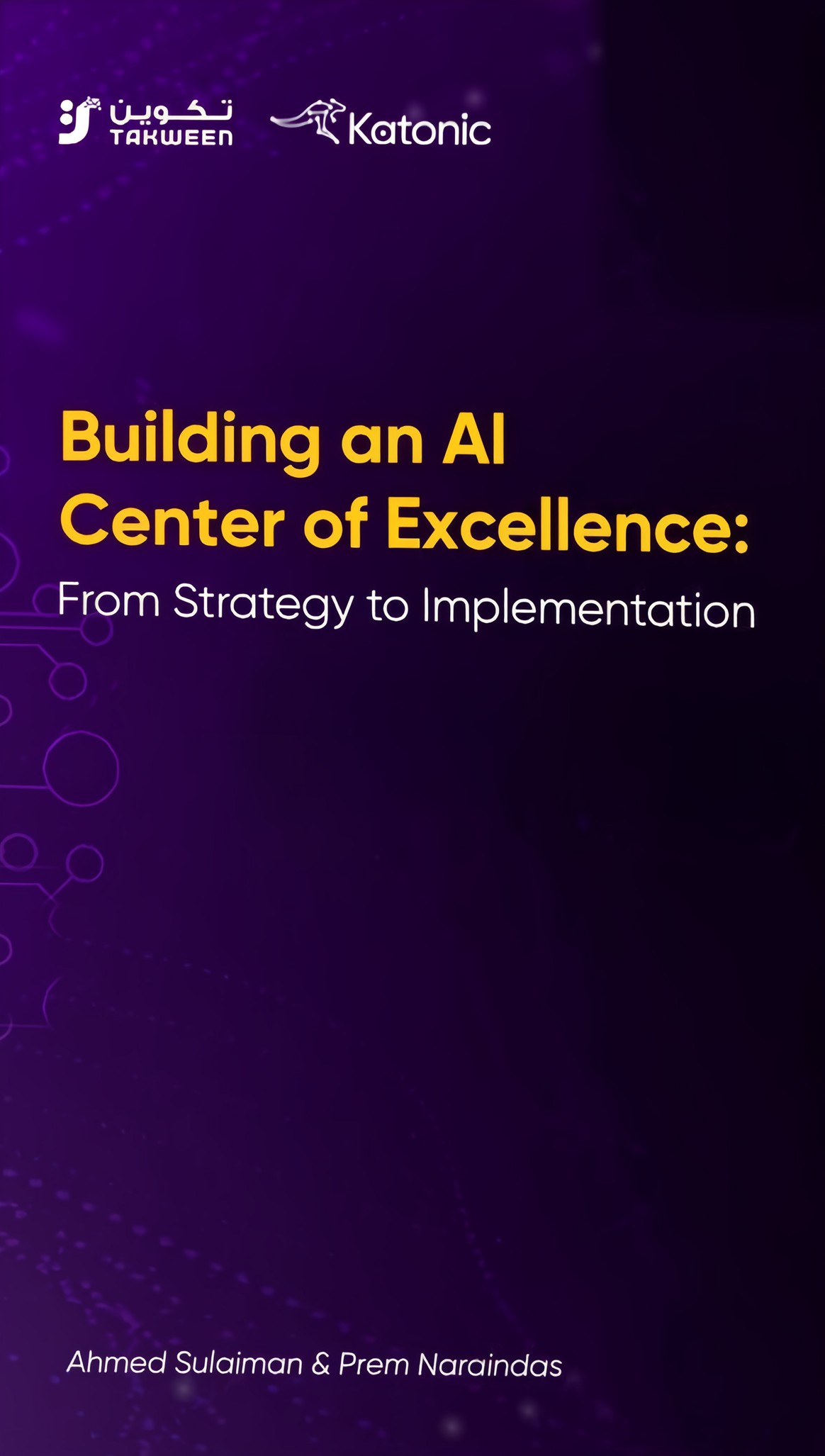 Cover of Building an AI Center of Excellence